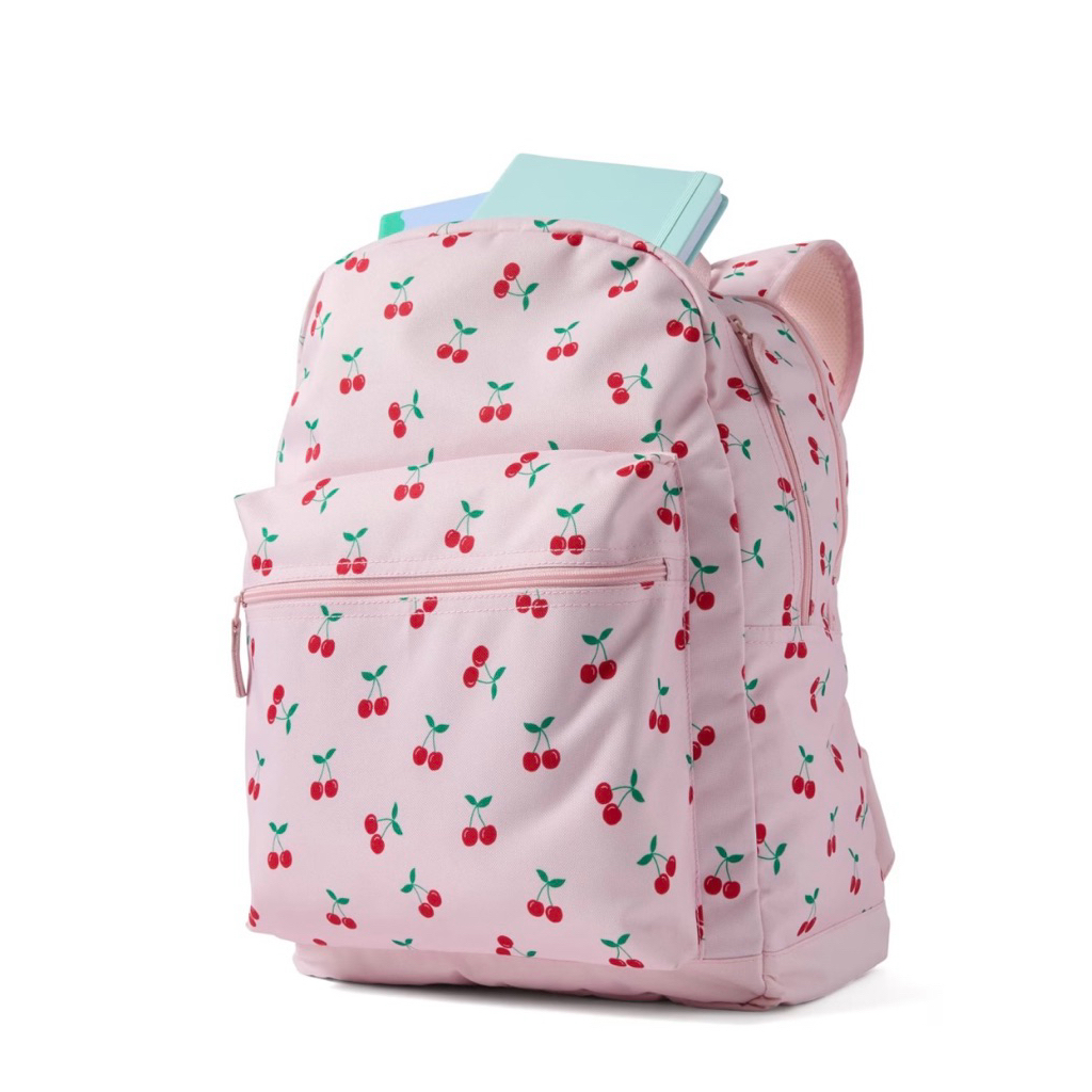 Anko youth backpack | hearts and cherries