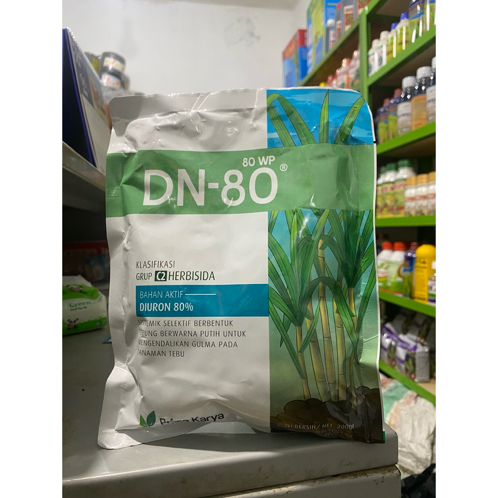 DN-80 diuron 80wp herbisida sistemik selektif pengendali gulma pada tebu nanas singkong kemasan 200g
