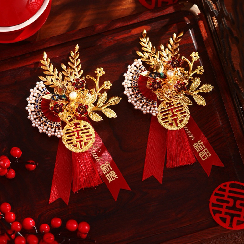 Bunga Wedding Jas Bunga Jas Wedding Bunga xi Chinese Flower Brooch For Wedding | Pin Bros Bunga Hias