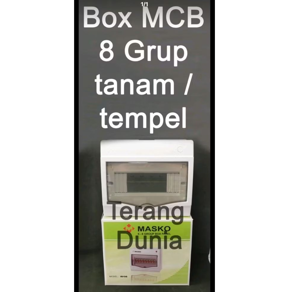 Masko Box MCB 8 Grup Box MCB 8 Grup Tanam Box MCB 8 Grup Tempel OB Box MCB Tempel 5-8 Grup