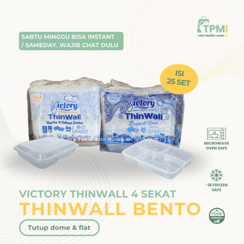 [BISA INSTANT] THINWALL VICTORY BENTO SEKAT 4 | THINWALL SEKAT 4 | THINWALL VICTORY | THINWALL BENTO