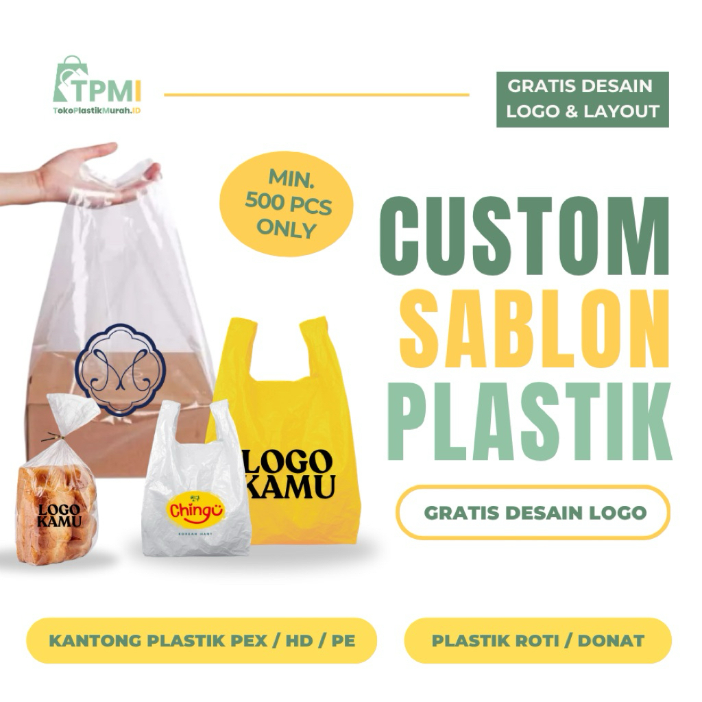 [CUSTOM KRESEK] SABLON KRESEK | CUSTOM SABLON PLASTIK | SABLON KANTONG PLASTIK