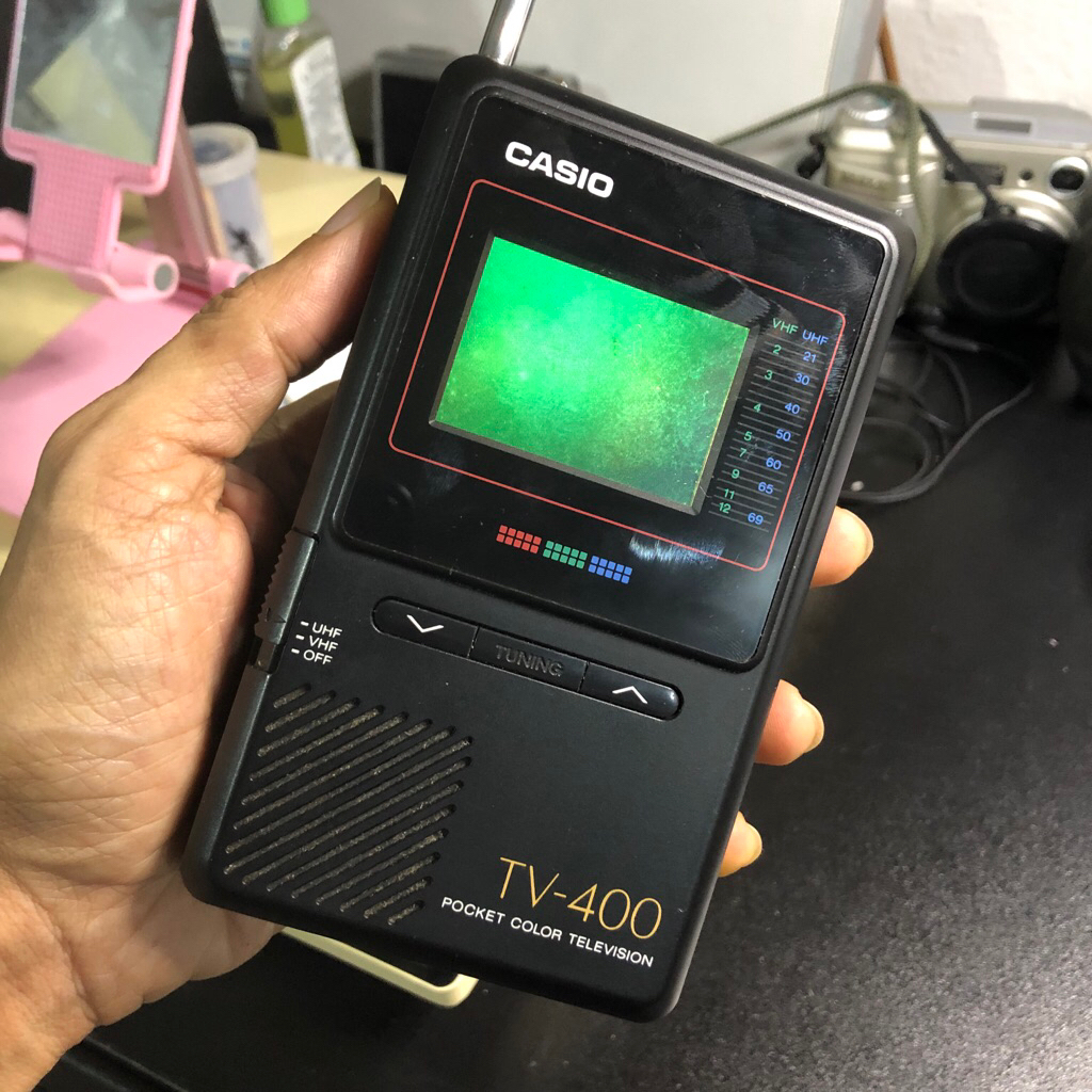tv mini casio tv400 pocket color television