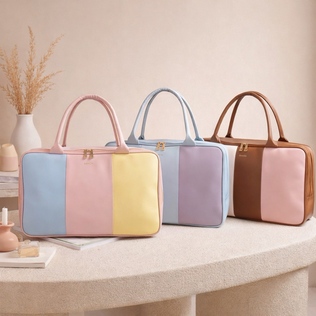 travel mini koper rainbow