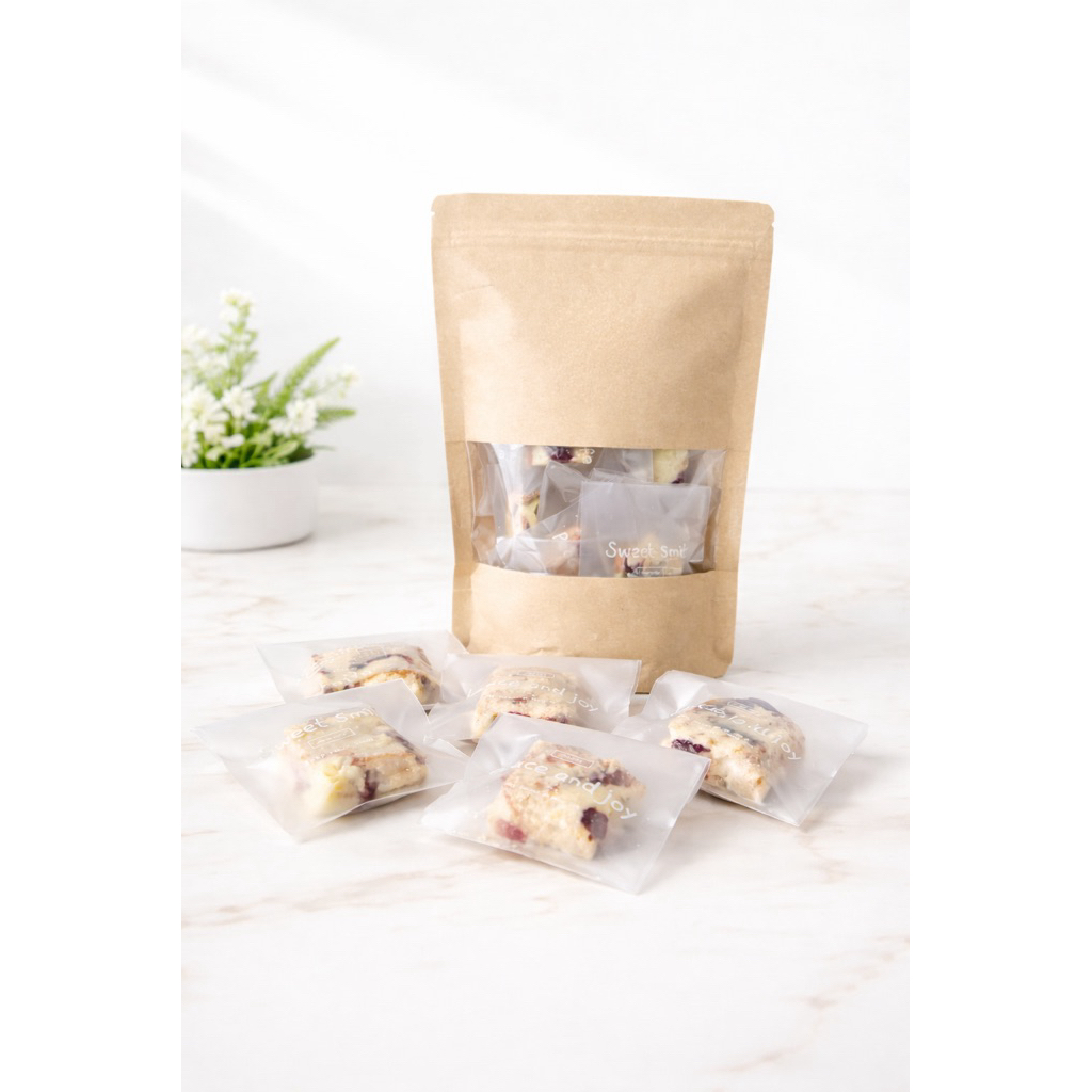 Homemade Cranberry Golden Raisin Nougat 12 pc