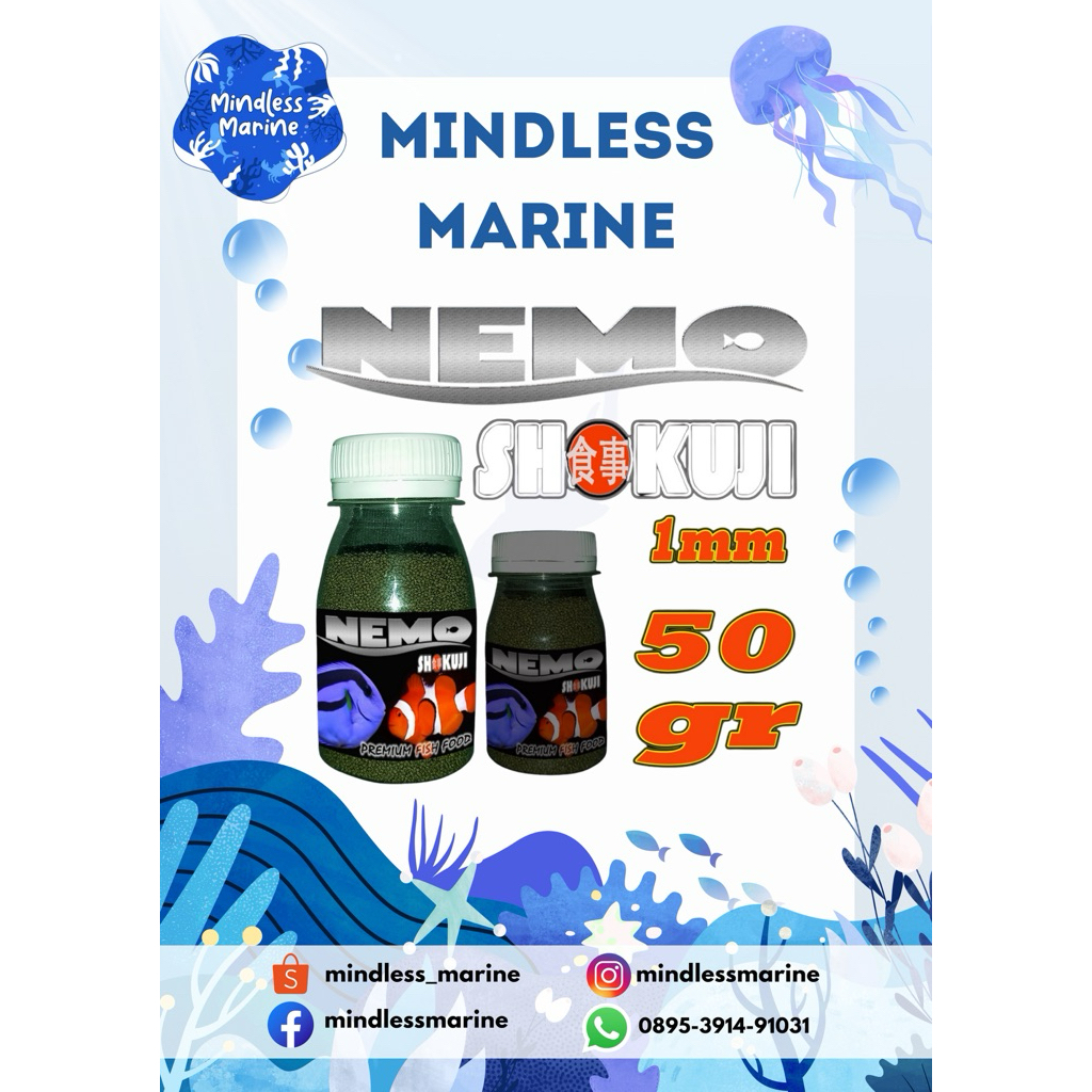 pelet makanan ikan hias laut, pakan ikan clownfish