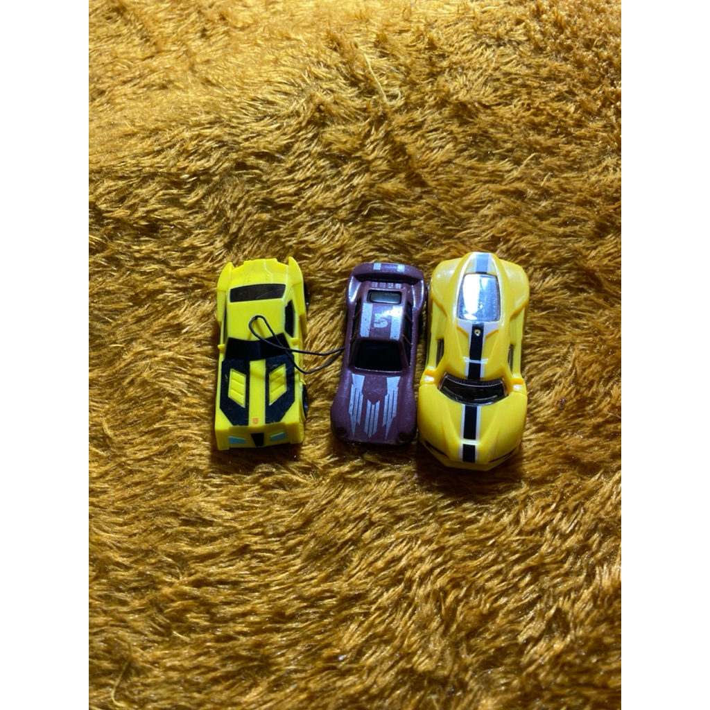 PL Set 3 Mainan Anak Mobil Sport Mini 1 Body Metal 2 Plastik Pj 6-7cm. Iz