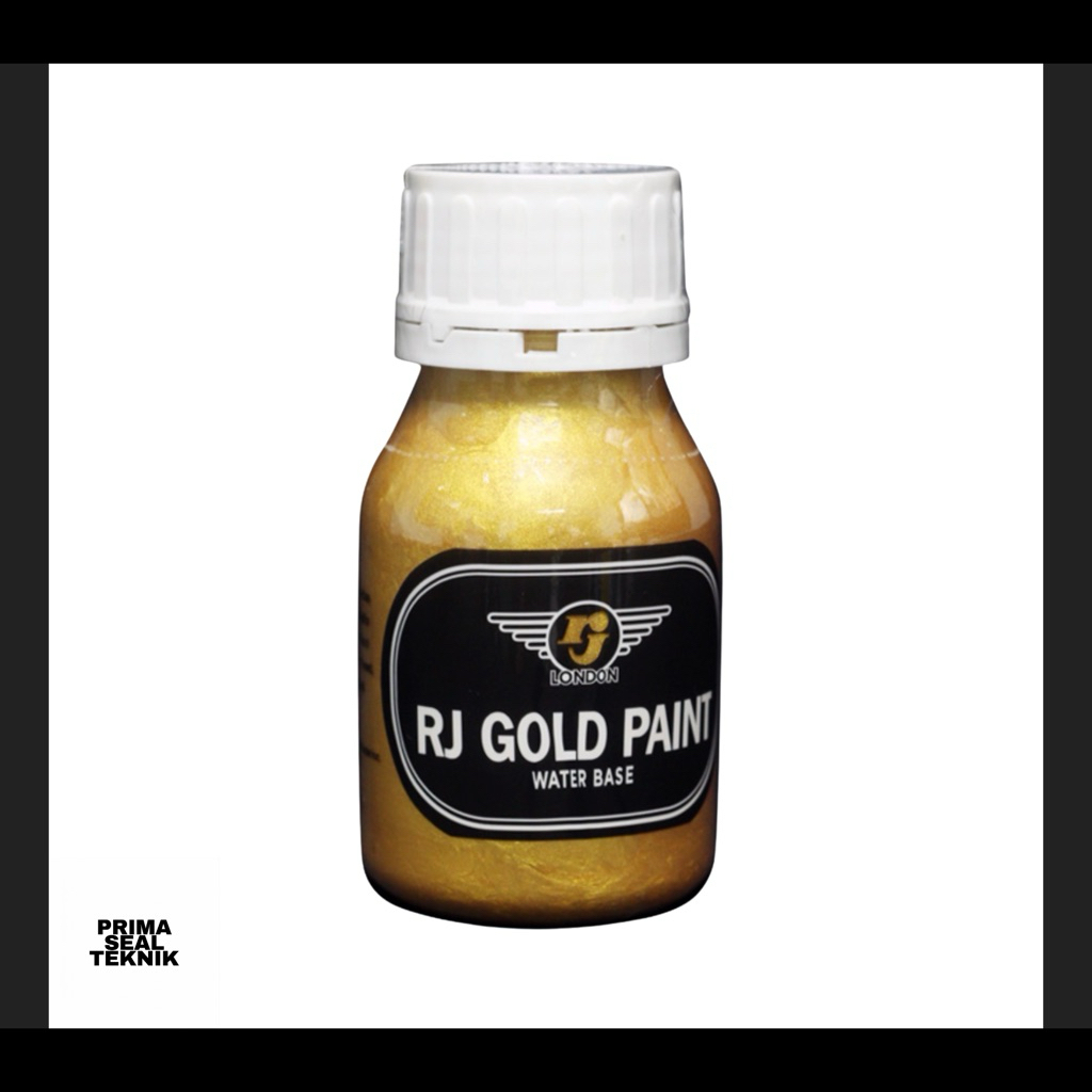 Cat Emas RJ Gold Paint | Cat Warna Emas Besi Kayu Tembok | Cat Dekorasi Gold RJ