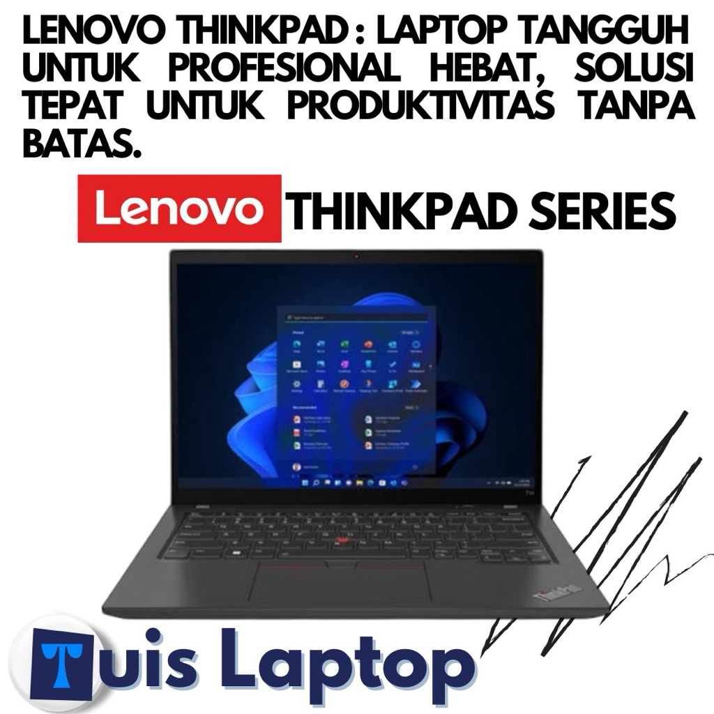 LAPTOP LENOVO THINKPAD CORE i7 i5 RAM 16GB SSD 512GB ORIGINAL BERGARANSI