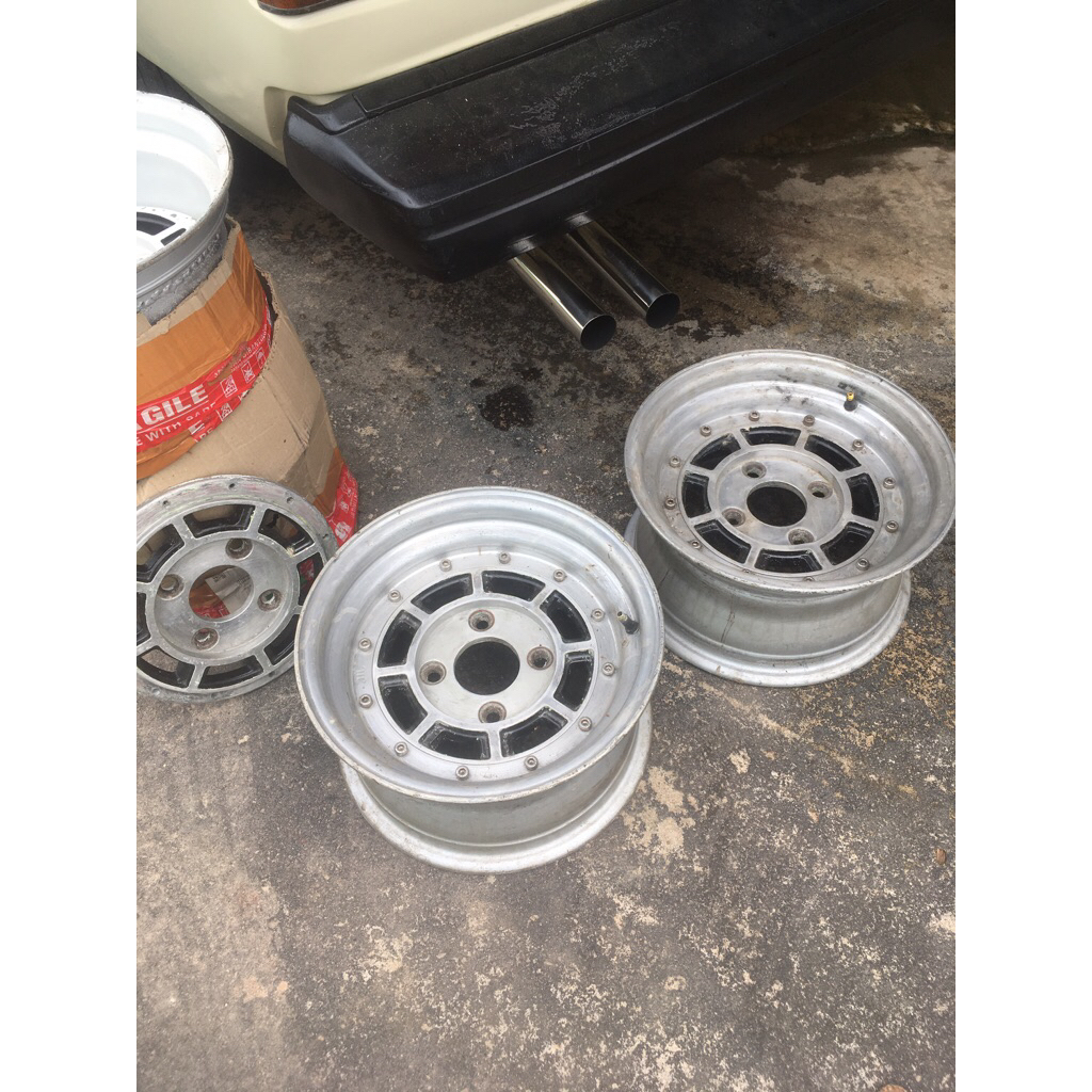 velg retro target racing tr-02 japan R13 pcd 4x114 corolla dx kijang