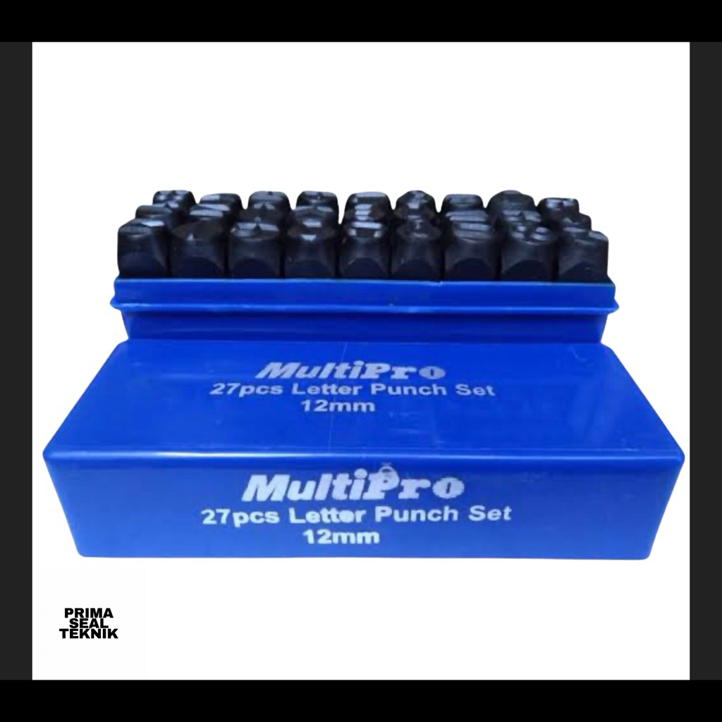 Ketok Huruf Multipro 27pcs | Letter Punch Set | Paku Huruf Baja | Stempel Huruf Besi