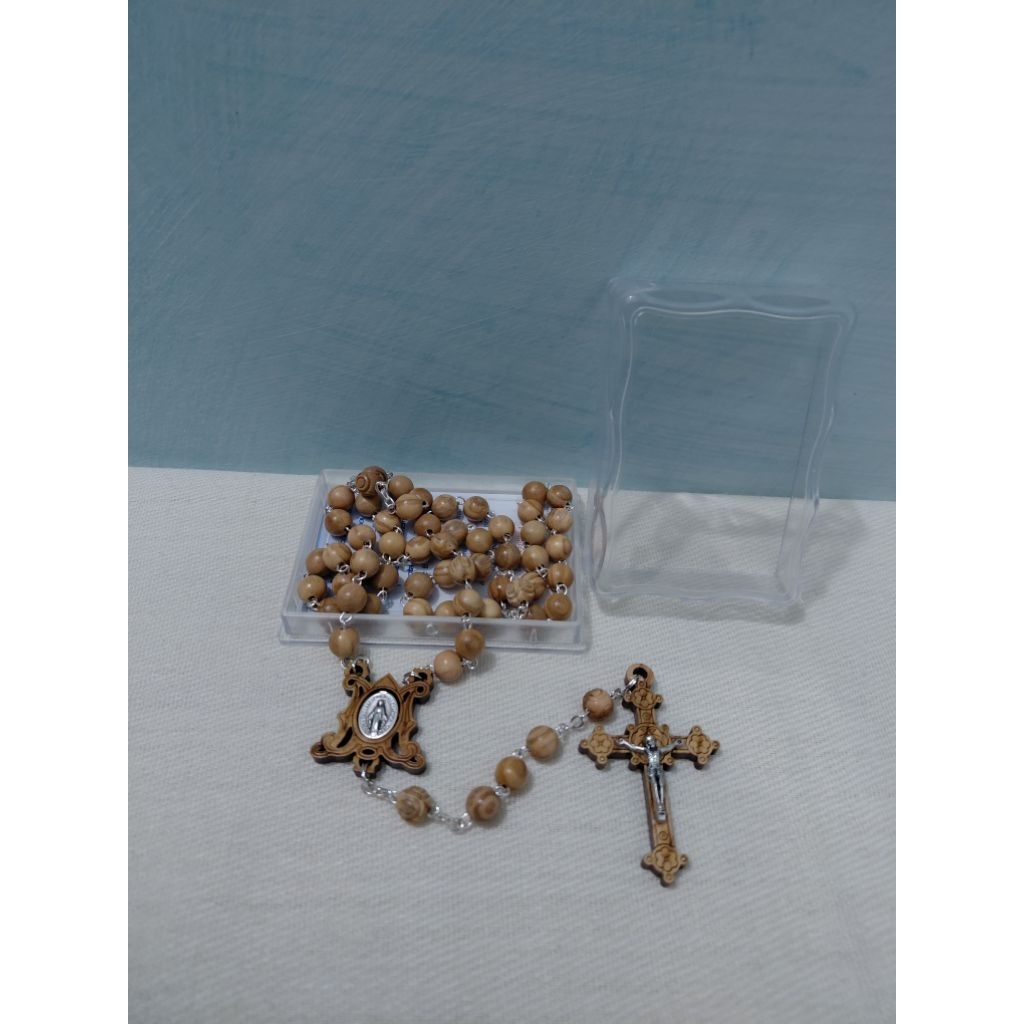 Rosario Olive Wood Rosario Kayu Olive Import Italy