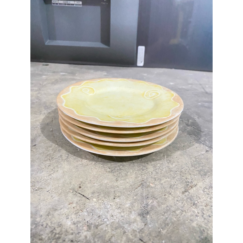 PL SET 5 Lepek Keramik SANGO Genuine Stoneware/Keramik Batu Asli Uk 16cm. Iz