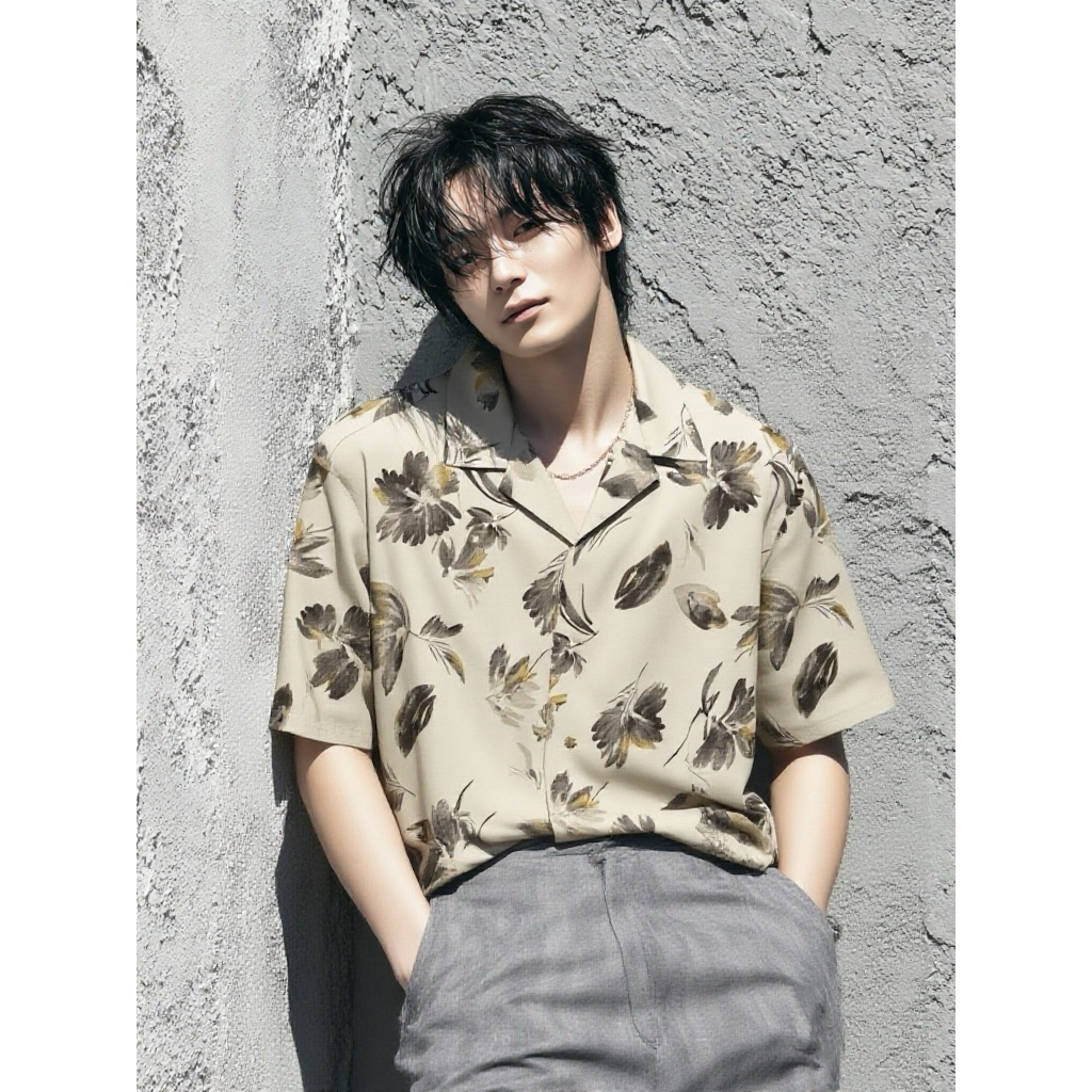 Kemeja Kerah Terbuka UNIQLO ~ Ukuran L