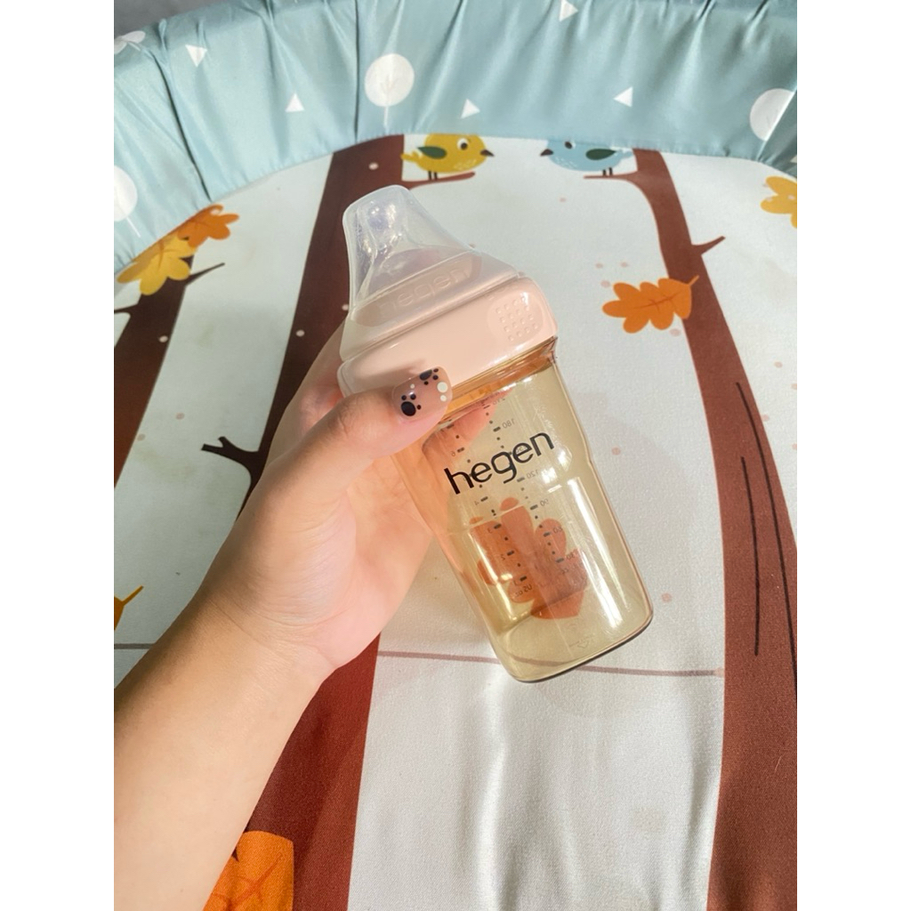 Preloved Botol Susu Hegen 240ml Pink Free Nipple Like New