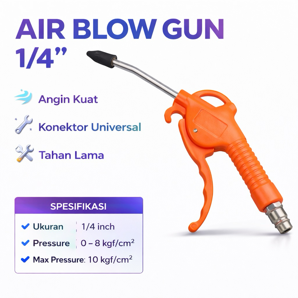 Air Blow Gun 1/4 Inch Angin Kompresor – Pistol Angin Cleaning Serbaguna