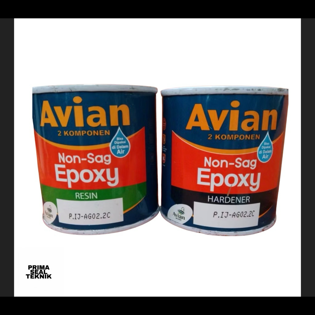 Avian Lem Epoxy 2 Komponen Non Sag - Lem Besi Kayu Anti Tetes Kuat