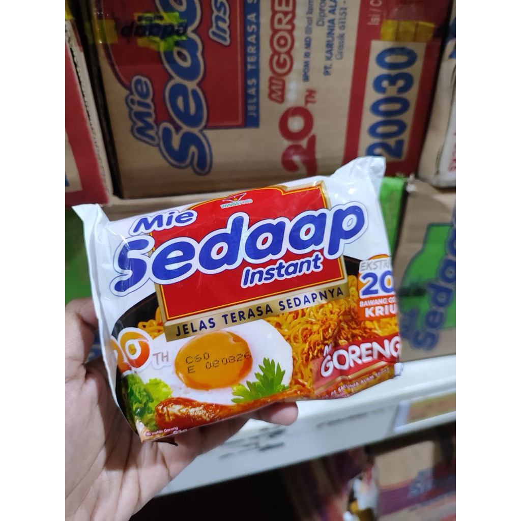 mie sedaap mie instan mie goreng 1 kardus