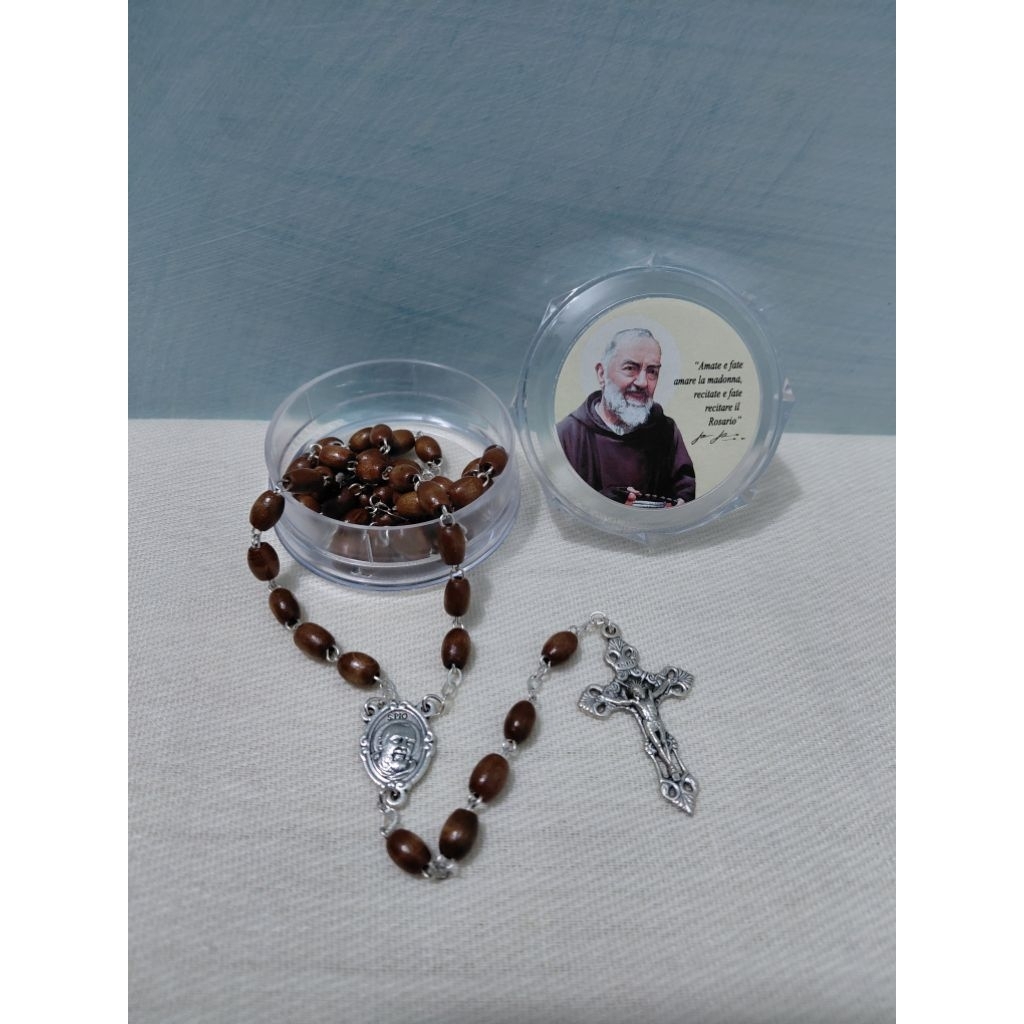 Rosario Kayu Rosario Padre Pio Italy