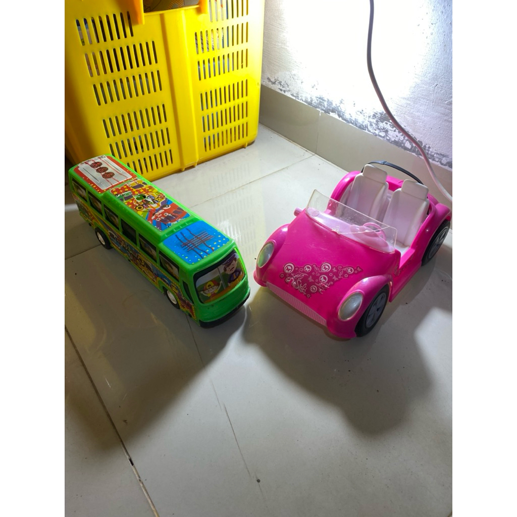 PL Mainan Anak Serba 30rb Mobil Cewek Pink Dan Bus Tayo Pj 30-38cm. Iz