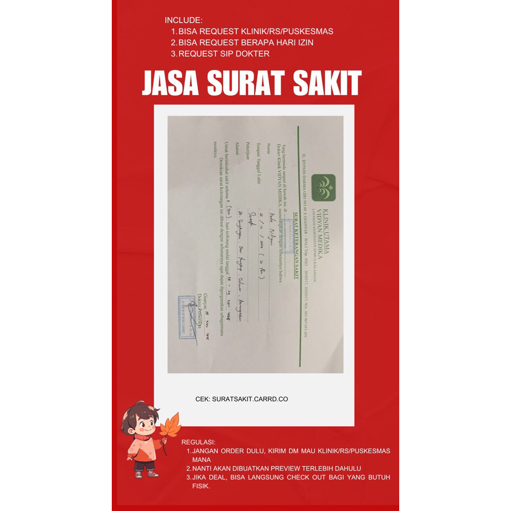 Surat Izien Sakiet Dokter