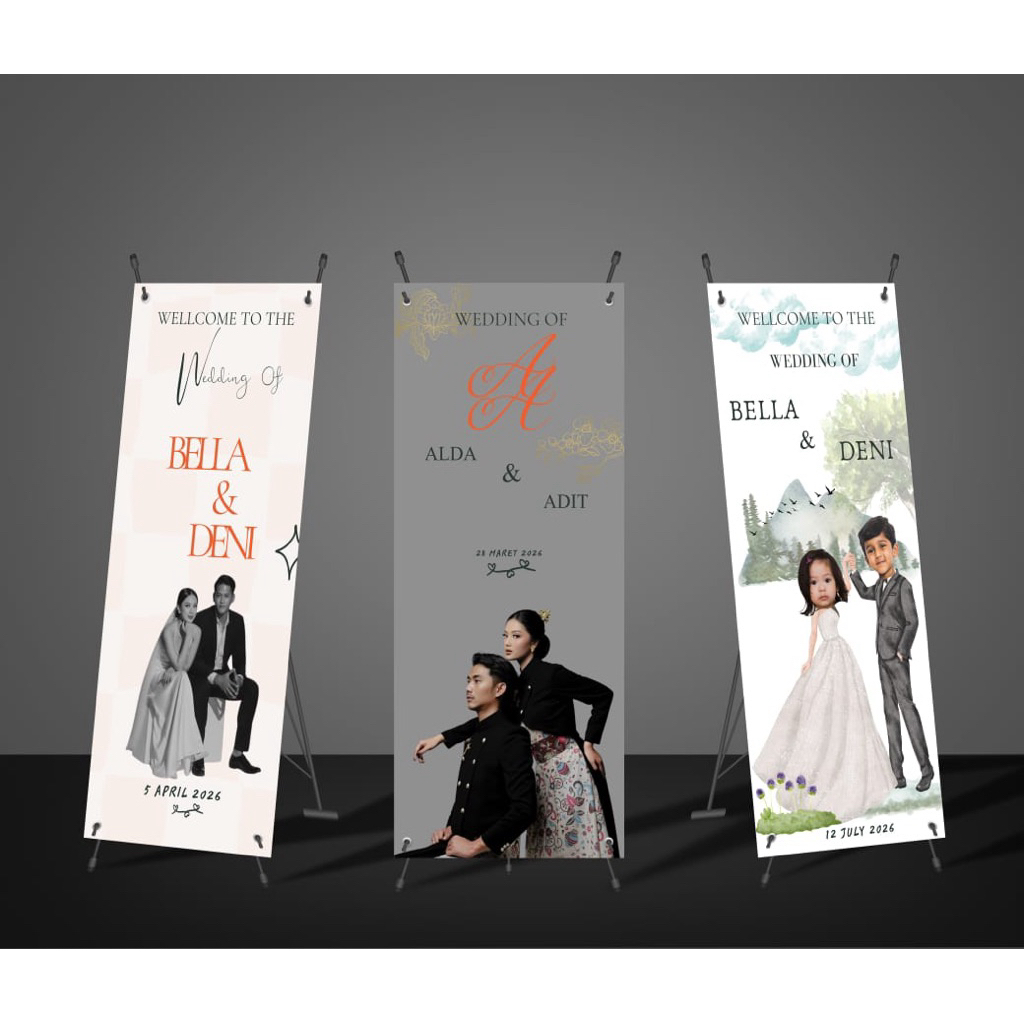 X Banner Wedding
