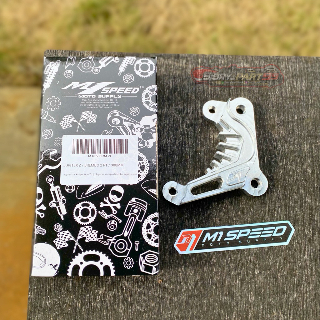 Breket kaliper brembo / KTC 2P 2 piston PNP Disc 300mm shock Fiz r / 125 z / jupiter z / kyb jupiter