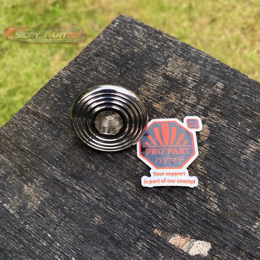 ring manisan baut komstir T segitiga atas stainless stenlis universal Ninja vixion RX king dll baut 
