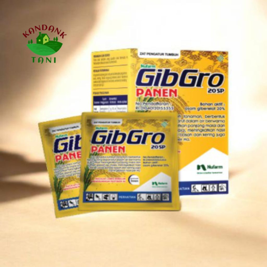 Gibgro Panen 20 SP ZPT Asam Giberelat 20% untuk Padi