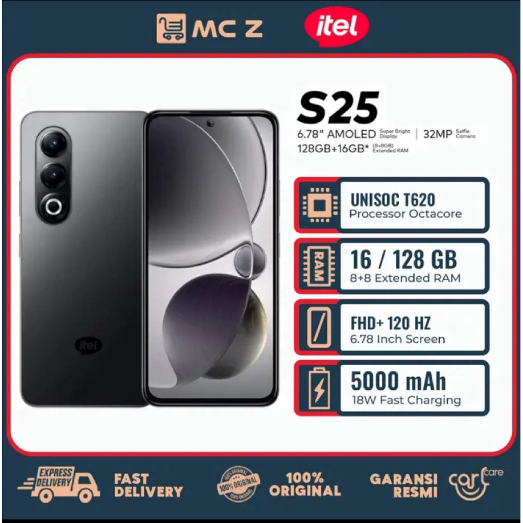 ITEL S25 SMARTPHONE 8+8/128GB