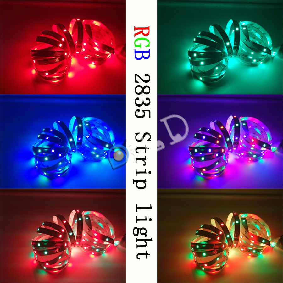 Paket Lampu Led Strip 5050 2835 Rgb 5M 10M Ip44 Rgb Remote Lampu Hias Warna Warni Lampu Kamar Aesthetic Tumblr Plafon