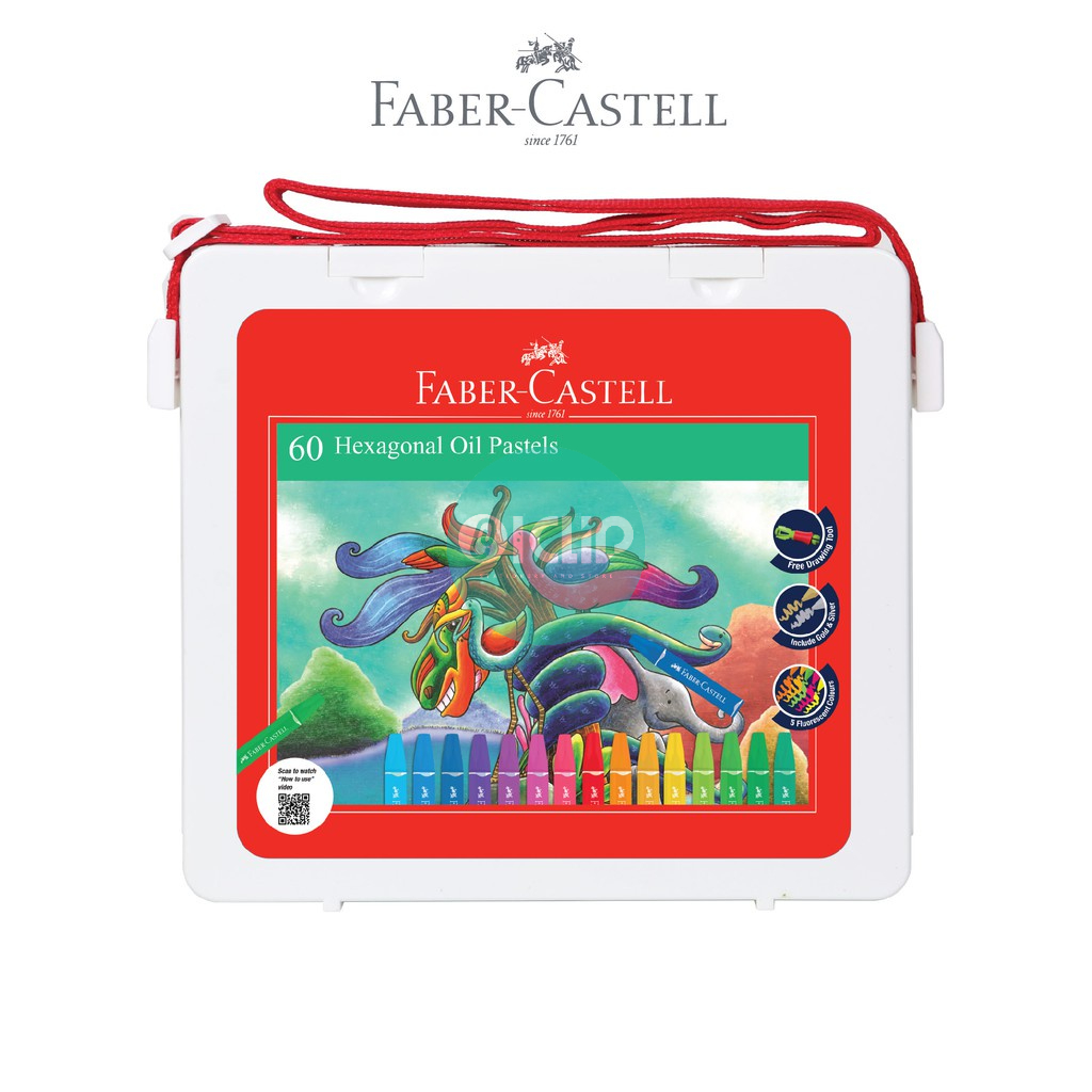 

Faber-Castell Hexagonal Oil Pastel 60 Original isi 60 Warna
