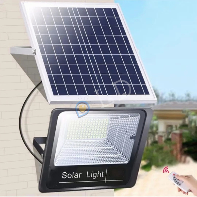 Solar Light Lampu Panel Surya Tenaga 500Watts Led Outdoor Flood Light Cell 50W 100W 200W 300W Lampu Sorot Solar Cell Led Tenaga Surya Lampu Tenaga Matahari Lampu Sorot Outdoor