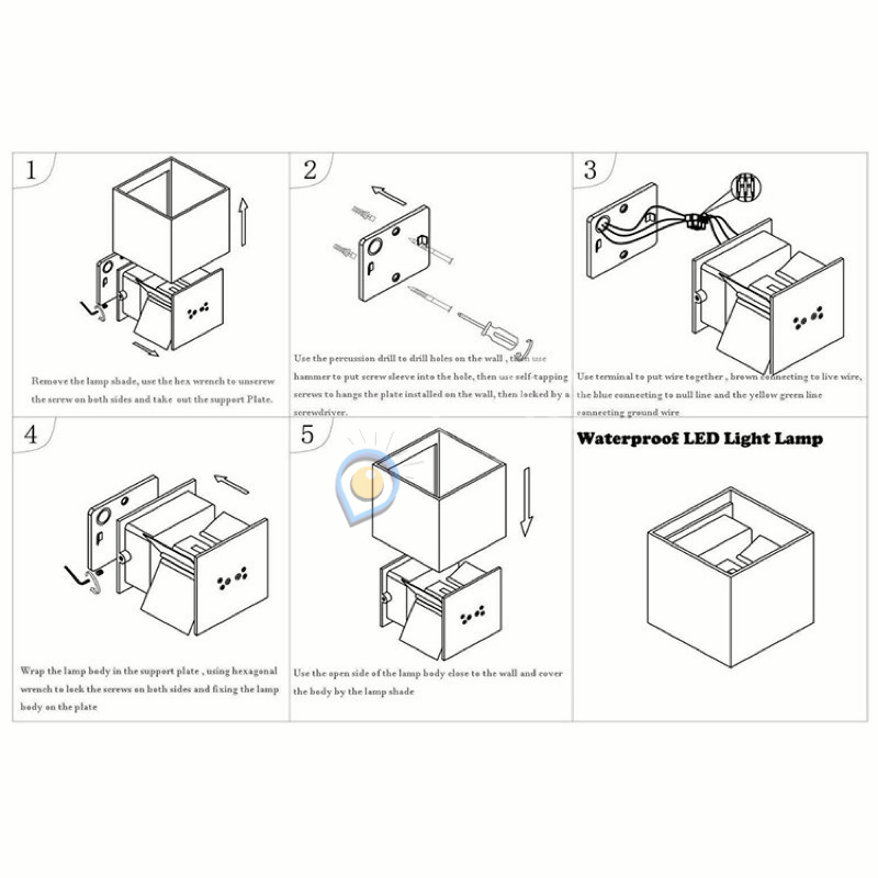 Lampu Dinding Teras Minimalis Dekorasi Outdoor / Lampu Tembok Anti Air 2 Arah Led Nordic Series / Lampu Dinding Modern Outdoor / Lampu Outdoor Dinding Teras / Lampu Teras Lampu Pagar