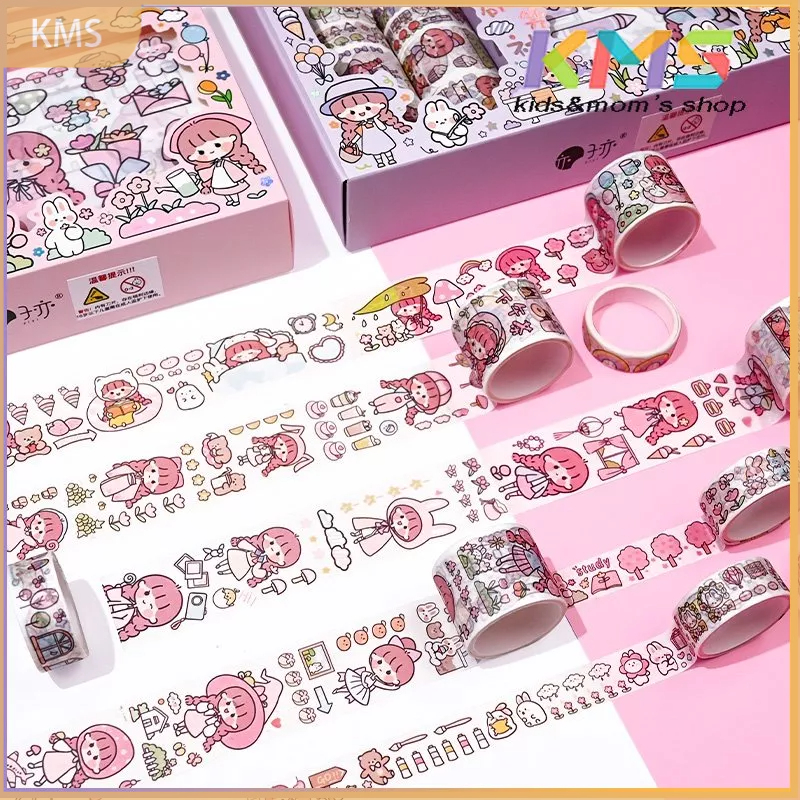 Set Stiker Tape Masking Jurnal Dengan Cutter Untuk Hadiah