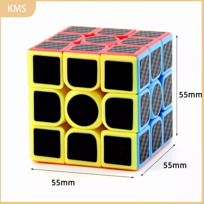 Moyu Meilong Mainan Puzzle Rubiks 2X2 3X3 4X4 5X5 Bahan Serat Karbon