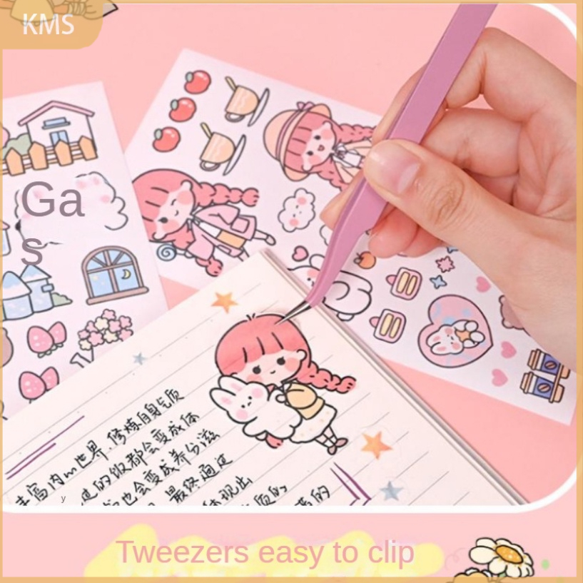 Set Stiker Kertas Motif Kartun Gaya Jepang Untuk Dekorasi