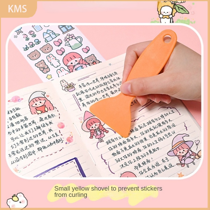 Set Stiker Kertas Motif Kartun Gaya Jepang Untuk Dekorasi