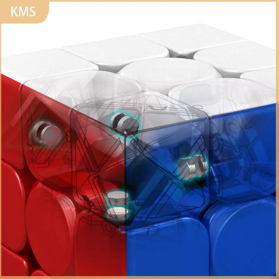 (KMS) Moyu Meilong Mainan Puzzle Rubik 2X2 Bahan Serat Karbon Untuk Profesional