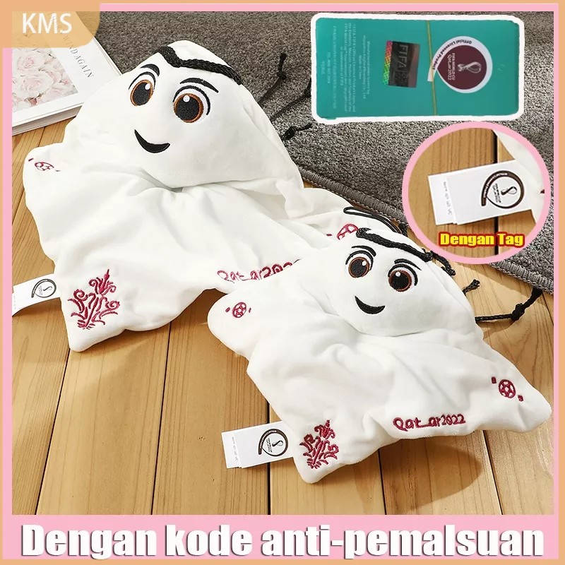 Mainan Boneka Stuffed Plush Maskot Piala Dunia La 'Eeb Qatar 2022 FIFA