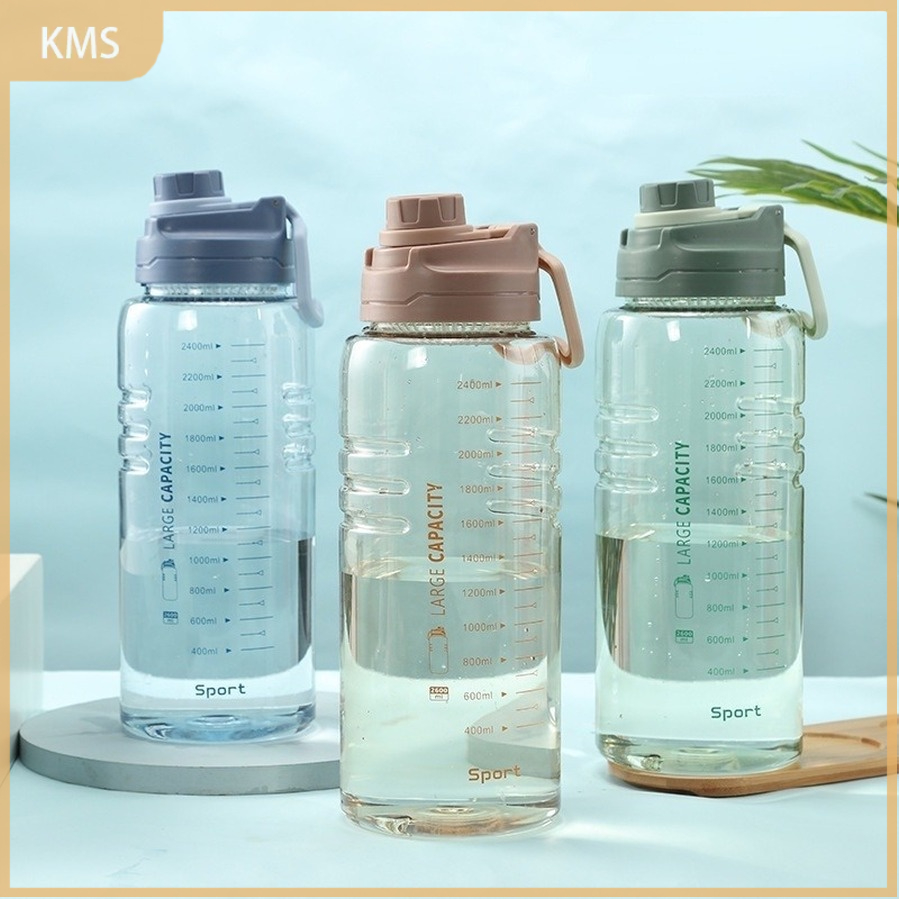 Kapasitas besar 1500/1800/2200/2600ml botol air portabel