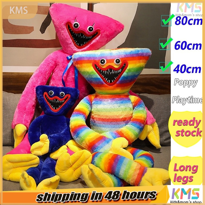 Mainan Boneka Stuffed Plush Labalaba Pink Biru Pelangi 100cm 80cm 60cm 2 Kaki Panjang Untuk Hadiah Ulang Tahun