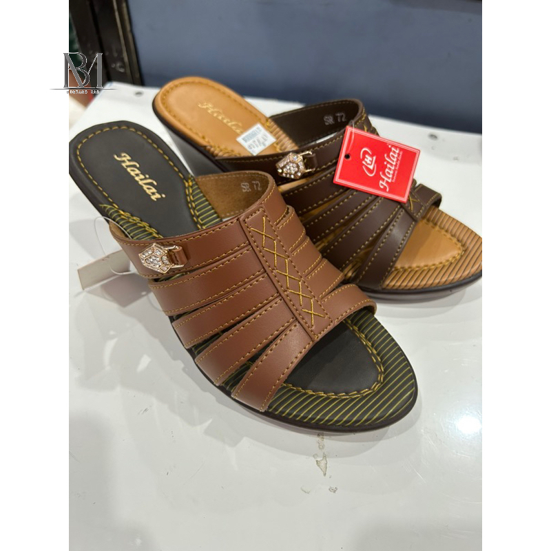 Sandal Wanita Hailai 2 Warna Wedges Heels ORI 100%