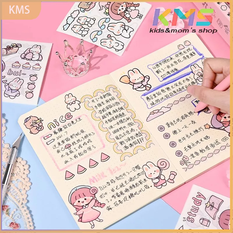 Set Stiker Tape Masking Jurnal Dengan Cutter Untuk Hadiah