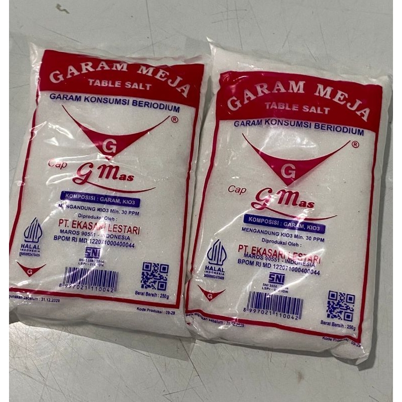 Garam Halus 250 gram Garam meja Garam beryodium