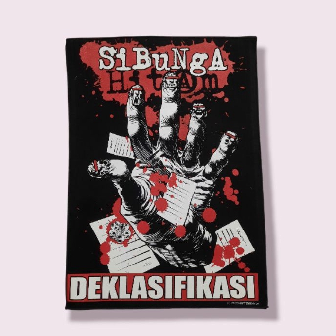 BACKPATCH BAND BUNGA HITAM