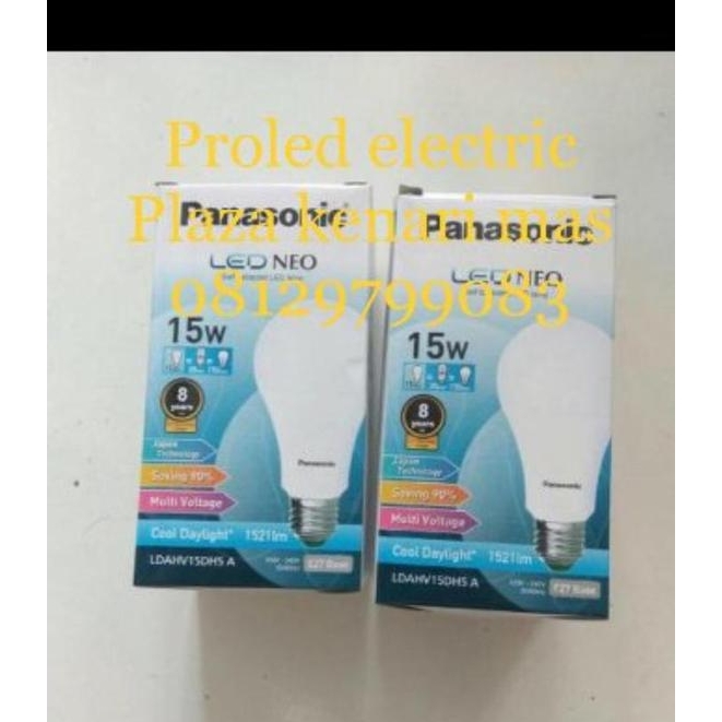 Lampu led panasonic 15w 15 w led bulb 15watt panasonic