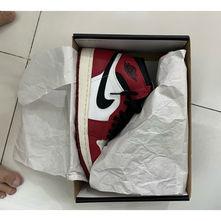 sneakers sepatu air jordan 1 high chicago 2013 US 9 original bekas second