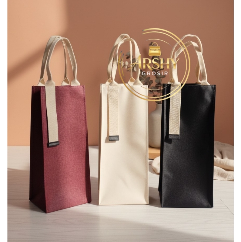 tas souvenir pernikahan, tas botol denim, tas hampers lebaran, tas jingjing denim