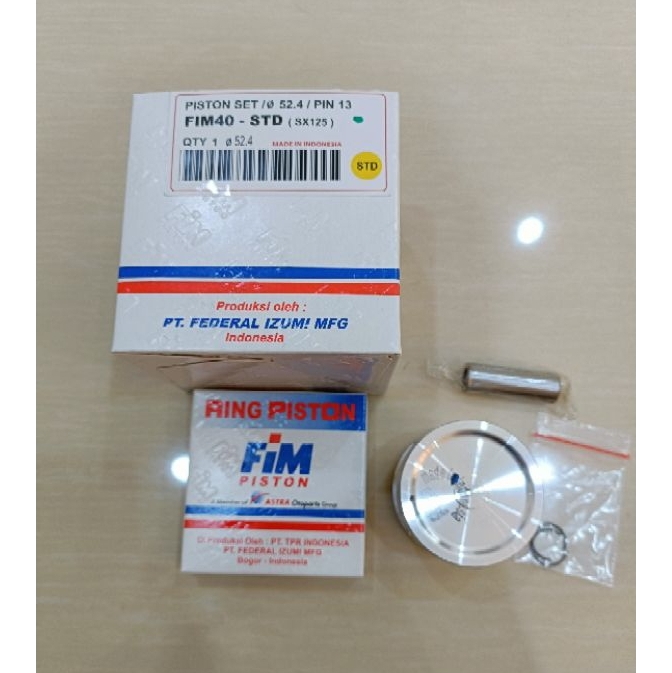 Piston Kit FIM Izumi FIM40 Supra X 125 - Karisma - Blade 125 Pin 13